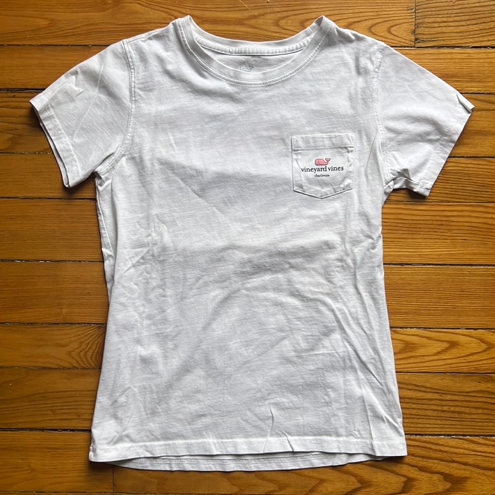 Vineyard Vines Summer Tourist White Cotton Tee - Size XS